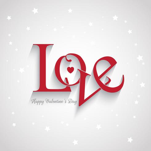 Fondo de amor de San Valentín vector