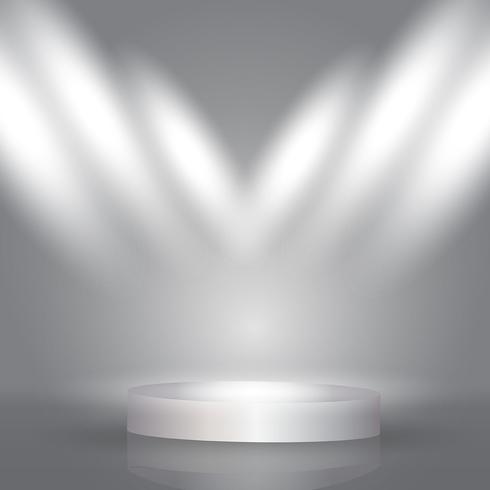 Spotlight display background  vector