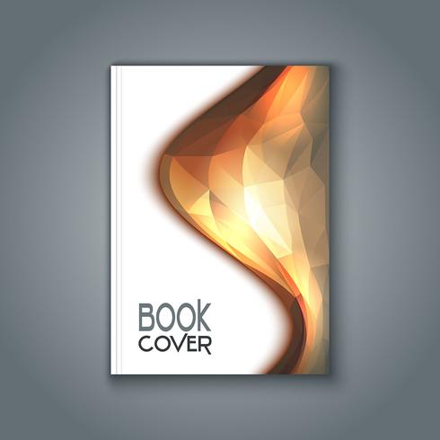 Abstract design book cover vector