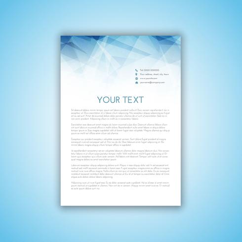 Letterhead template  vector