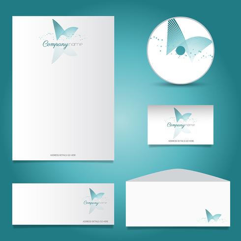 Decorative stationery mock up  vector