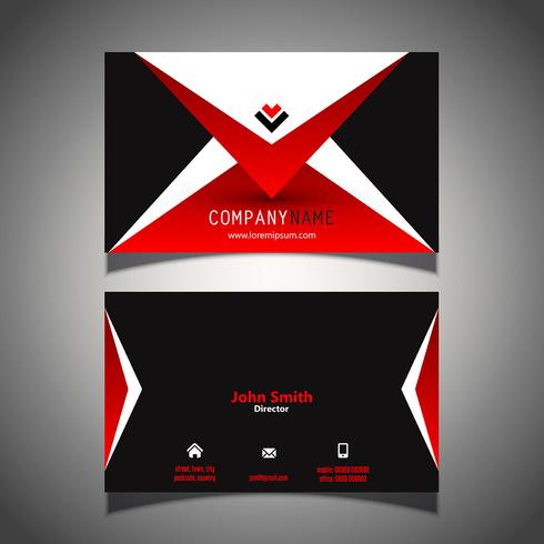 Modern style business card  vector