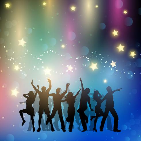 Party crowd background  vector