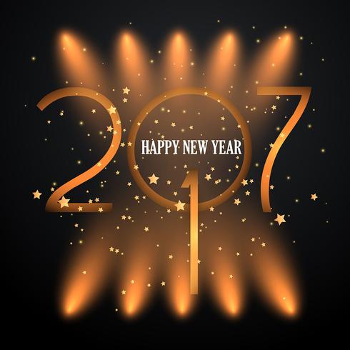 Spotlight Happy New Year background  vector