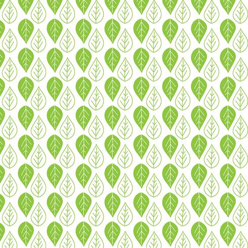 Leaf pattern background vector