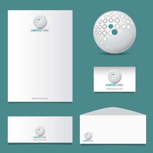 Modern stationery layout  vector