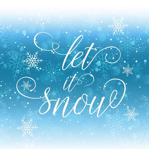 Let it snow background  vector