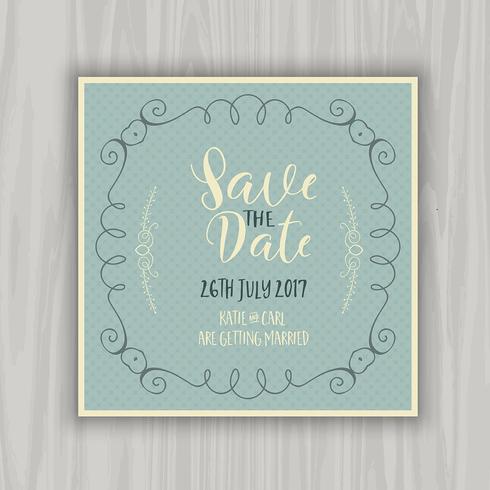 Save the date design vector