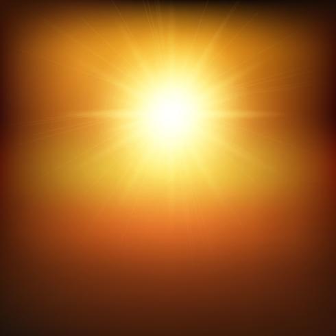 Hot sunny background vector