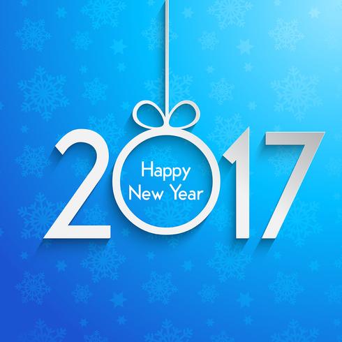 Happy New Year background with snowflakes  vector