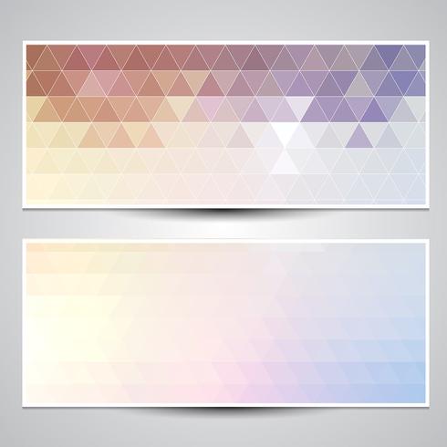 Geometric banners vector