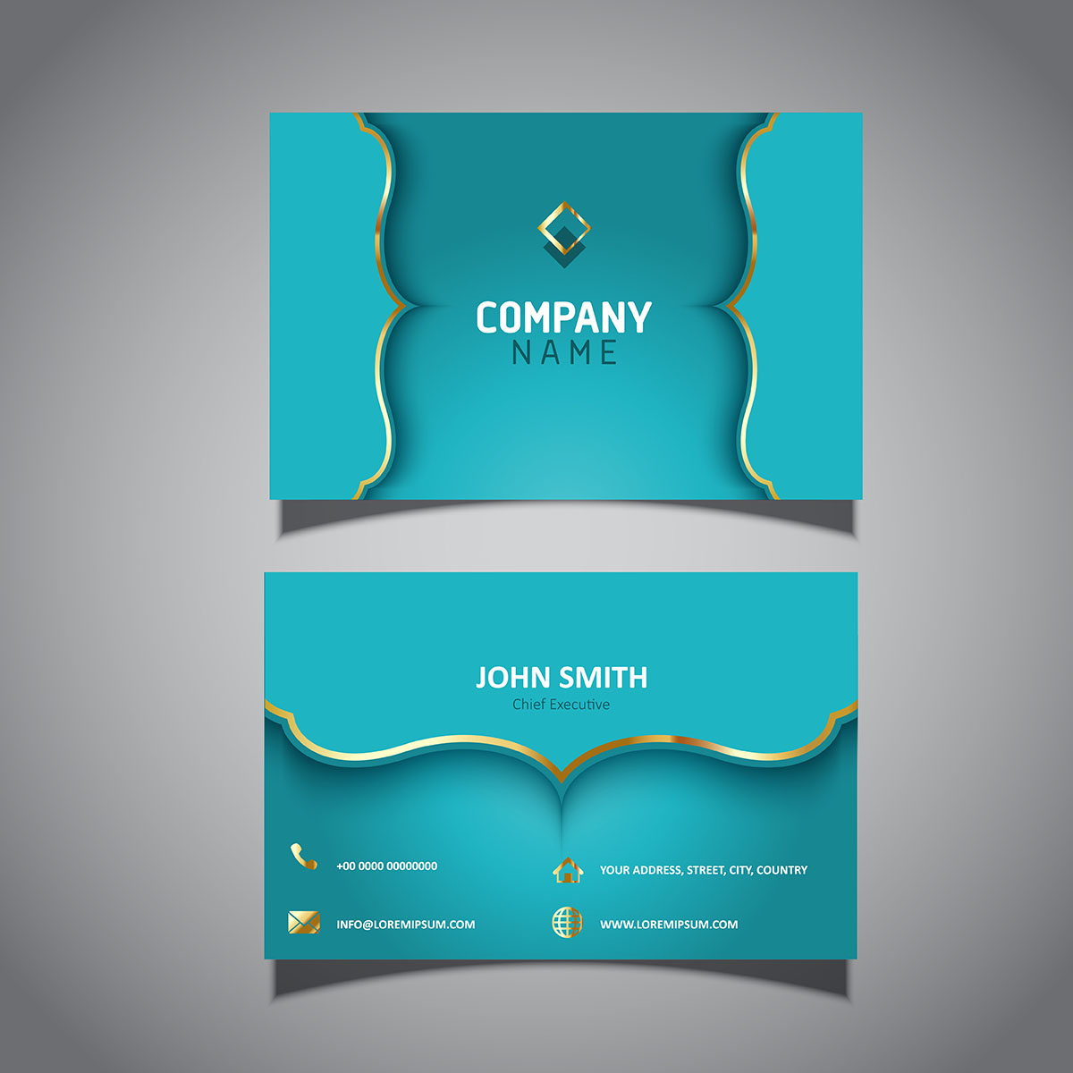 Elegant Business Card Template 210077 Vector Art At Vecteezy