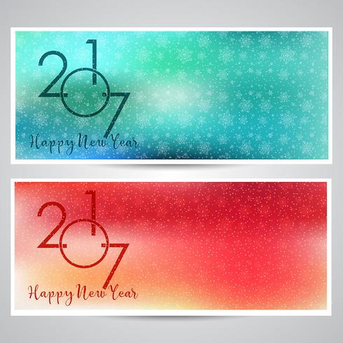 Decorative Happy New Year backgrounds vector