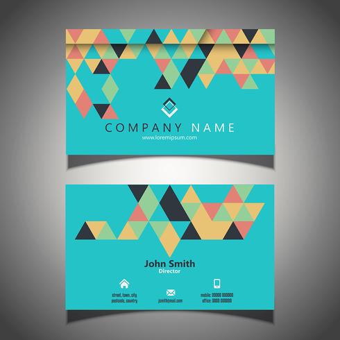 Abstract business card design  vector