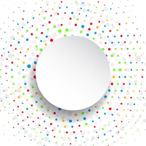 Polka dot background vector