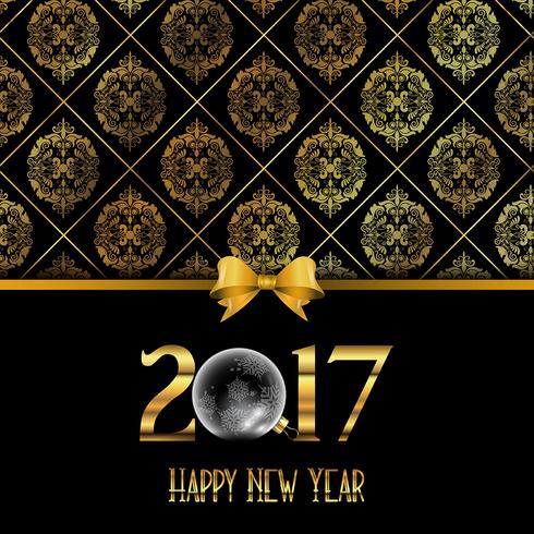 Decorative Happy New Year background  vector