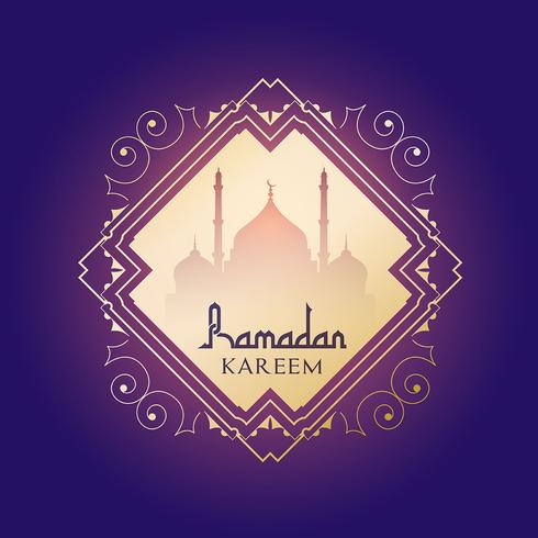 Fondo de Ramadán Kareem vector