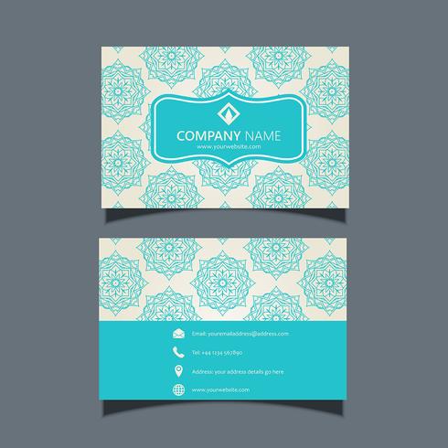 Elegante diseño de tarjeta de visita. vector