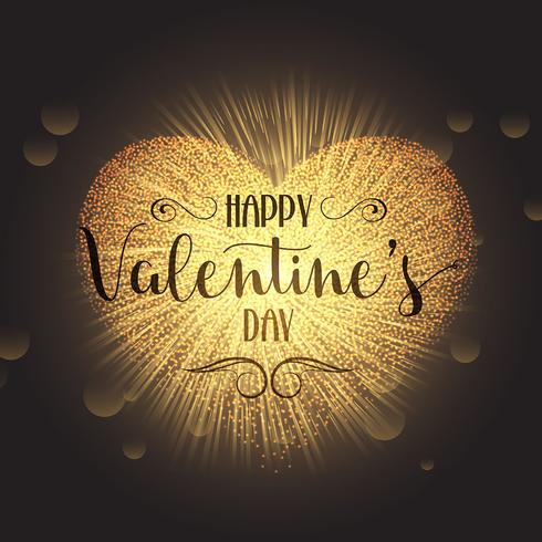 Valentine's Day heart background  vector