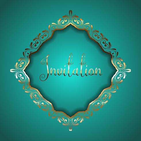 Luxurious frame vector