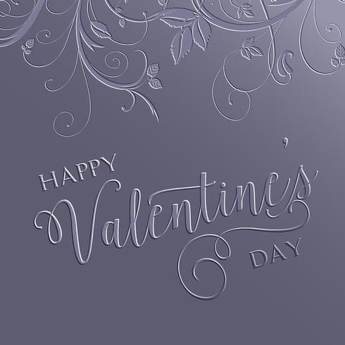 Floral Valentines Day background  vector