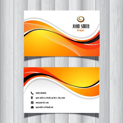 Modern business card design vector