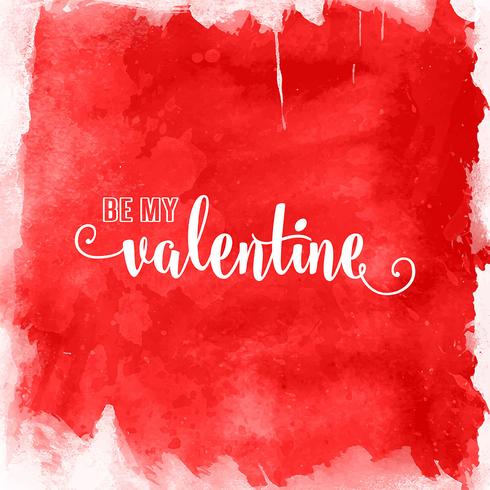 watercolour valentines day background 1512 vector