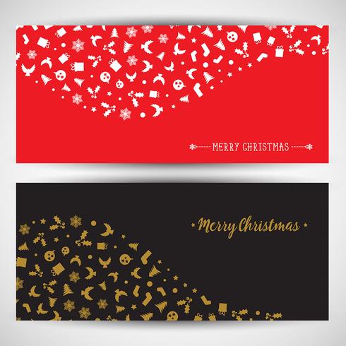 Christmas icon backgrounds vector