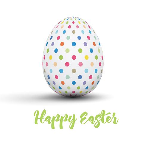 Easter egg background vector