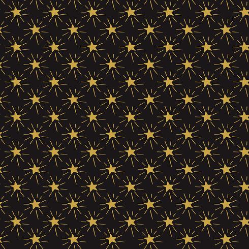 Fondo de estrellas dibujadas a mano vector