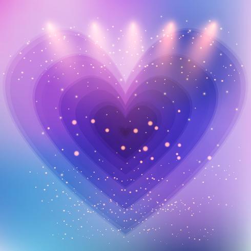 Abstract heart background  vector