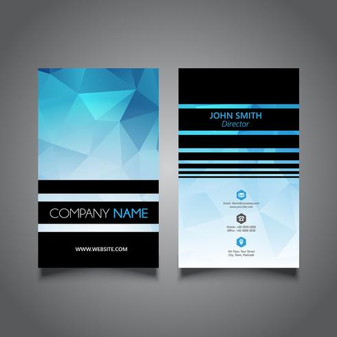 Modern business card design vector