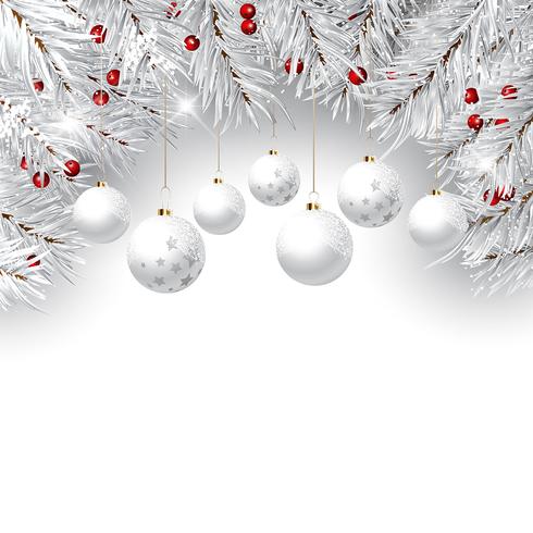 Christmas bauble background  vector