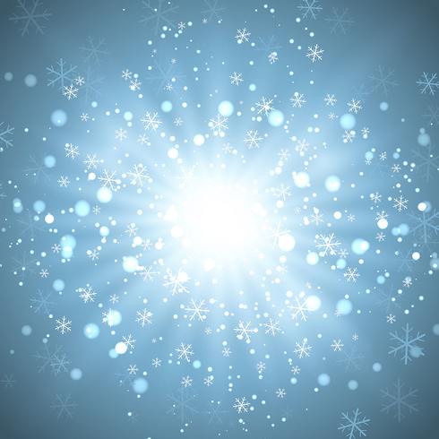 Christmas snowflake background vector