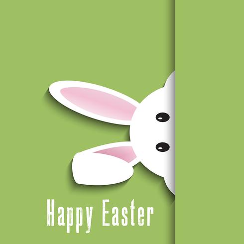 Easter bunny background vector