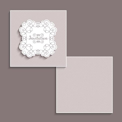 Diseño decorativo de la invitación vector