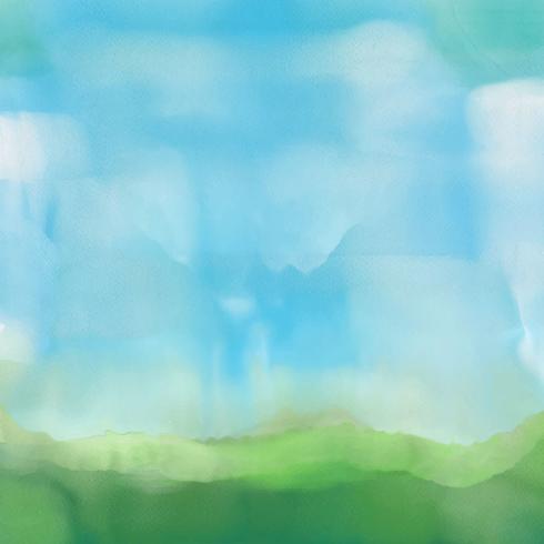 Abstract watercolor landscape vector