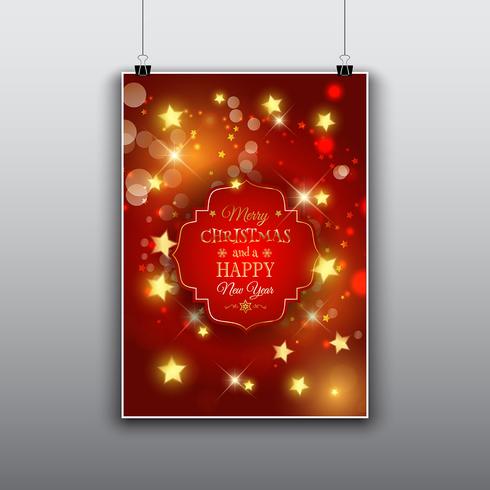 Christmas card design vector