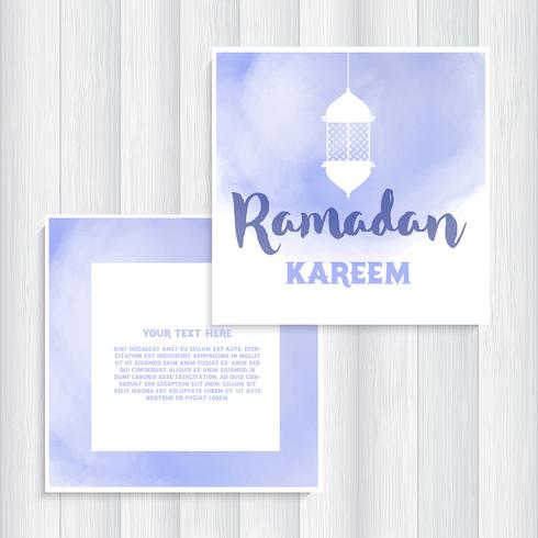 Diseño de la invitación de Ramadán vector