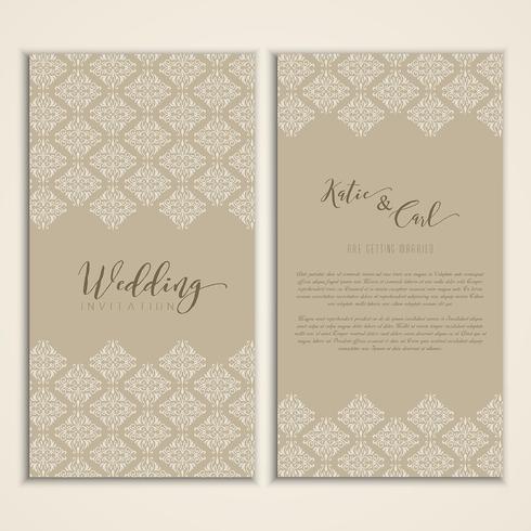 Wedding invitation  vector