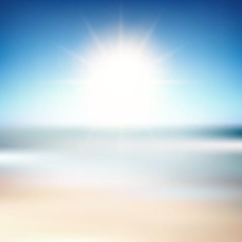 Beach blur background  vector