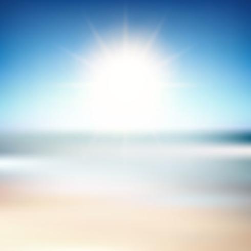 Beach blur background  vector