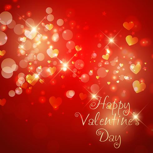 Sparkle Valentine's Day background  vector