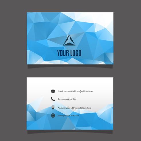 Modern business card design vector