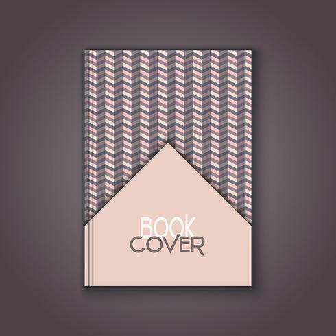 Retro book cover design vector