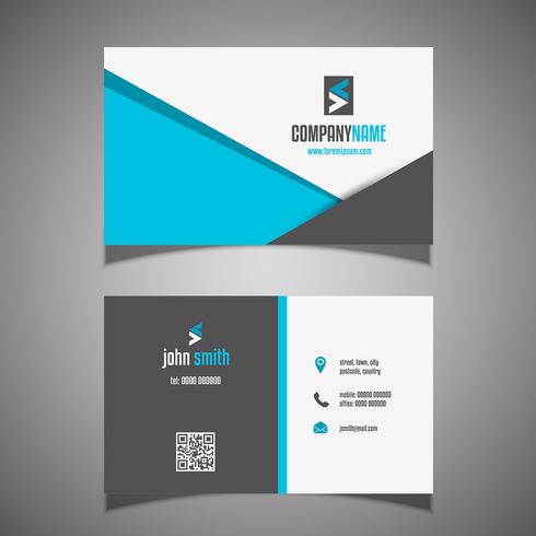 Modern business card design  vector
