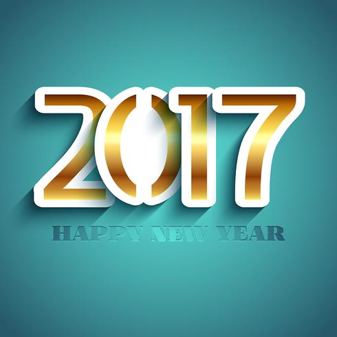 Typography New Year background design  vector