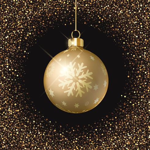 Christmas bauble background  vector