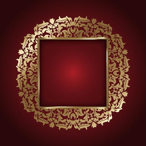 Elegant gold frame  vector