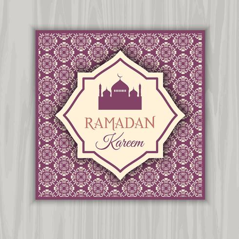 Ramadan Kareem invitation  vector